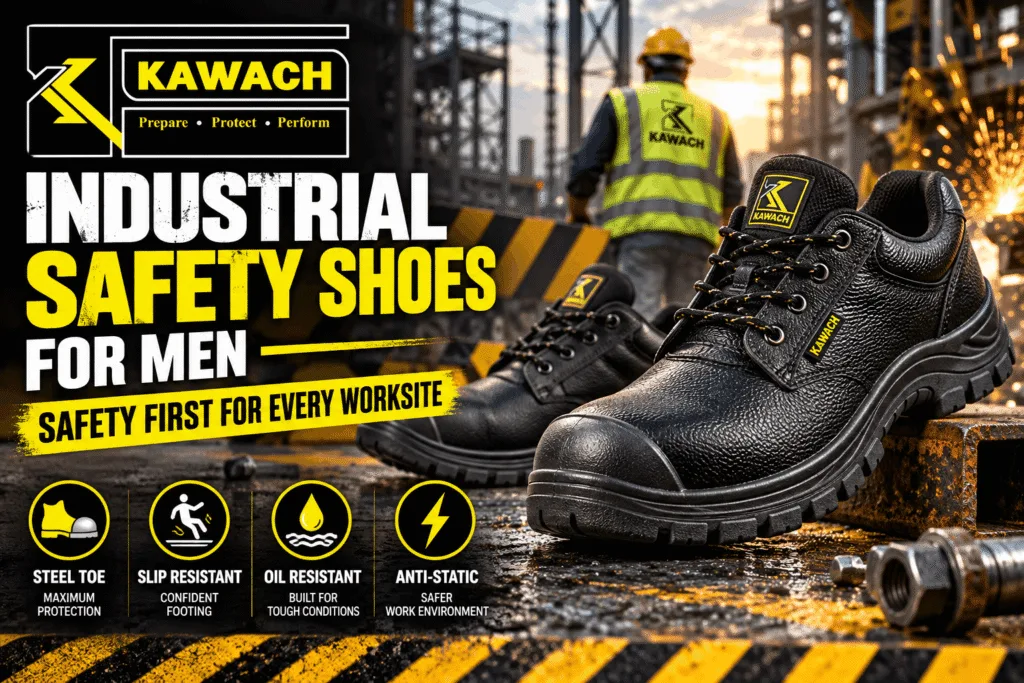 Industrial Safety Shoes for Men - Kawach Safe Gears Pvt. Ltd.