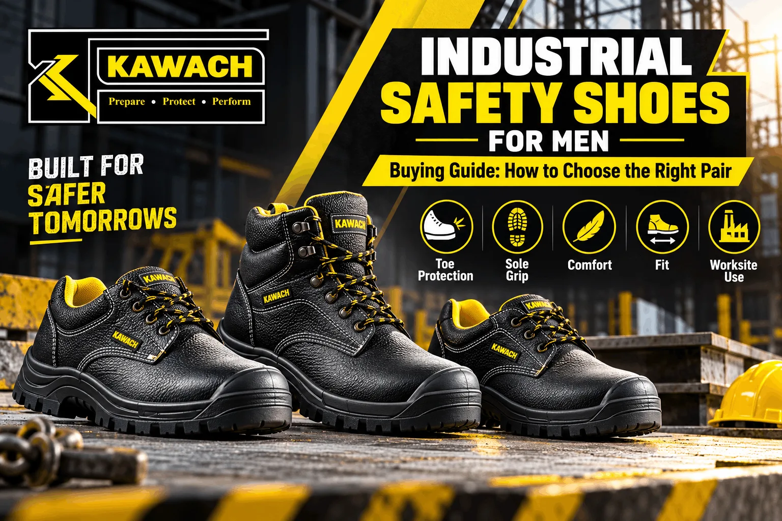 Industrial Safety Shoes for Men Safety, Comfort & Buying Guide